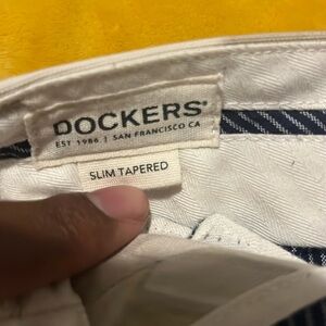 Light khaki floral pants, only worn twice